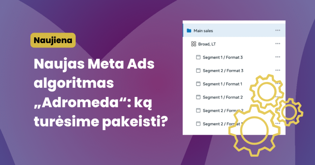 Naujas Meta Ads algoritmas „Andromeda“: kas keičiasi